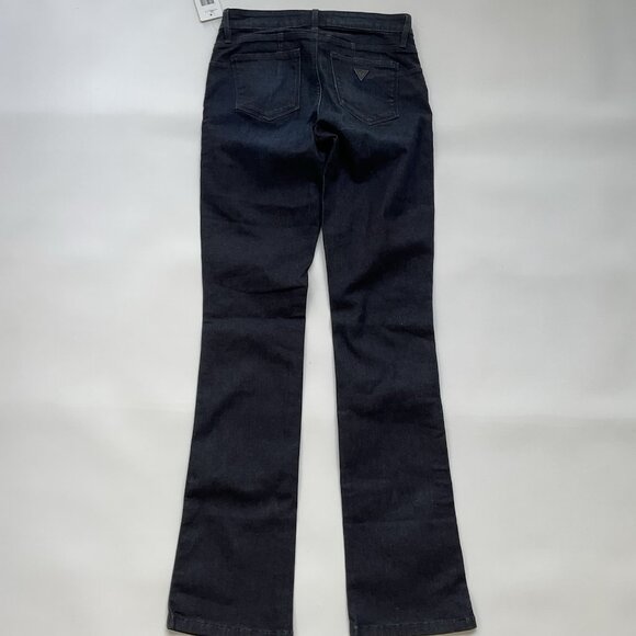 Guess Women’s Curve X Mid Rise Boot Cut Jeans In Dark Indigo Denim Size 27 - Picture 9 of 14